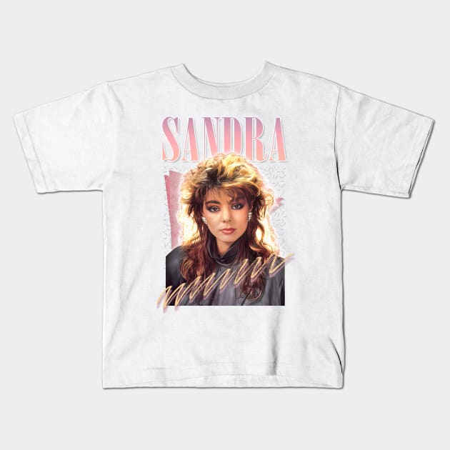 Sandra Cretu / 80s Retro Fan Art Design Kids T-Shirt by DankFutura